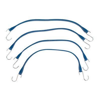 Erickson Straps & Tie Downs 06796 4 Pk 24" Blue EDPM Cold Weather Rubber Tarp Straps -40F