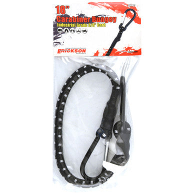 Erickson Straps & Tie Downs 07037 18" Hd Stretch Cord W/ Carabineer Hooks