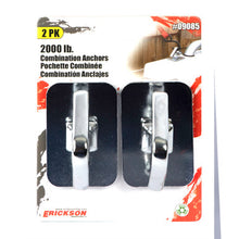 Load image into Gallery viewer, Erickson Straps &amp; Tie Downs 09085 2 Pk 2000 Lb Chrome Combination (Rope &amp; Hooks)