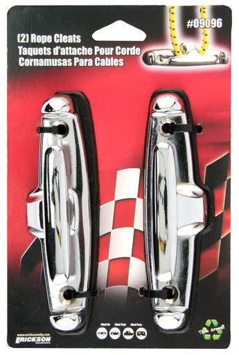 Erickson Straps & Tie Downs 09096 Chrome Pick Up Rope Cleat