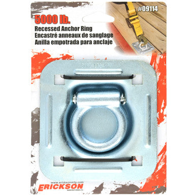 Erickson Straps & Tie Downs 09114 5000 Lb Recessed Anchor Ring