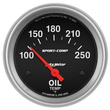 Load image into Gallery viewer, AutoMeter 3542 GAUGE, OIL TEMP, 2 5/8", 100-250?F, ELECTRIC, SPORT-COMP