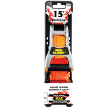 Load image into Gallery viewer, Erickson Straps &amp; Tie Downs 31350 1" X 15' 1500 Lb Ratchet Strap W/ Web Clamp