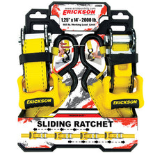 Load image into Gallery viewer, Erickson Straps &amp; Tie Downs 31425 2 Pk 1 1/4" X 14' 2000 Lb Sliding Ratchets