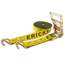 Load image into Gallery viewer, Erickson Straps &amp; Tie Downs 58510 2"X30' 10,000 Lb Long Handle Ratchet Dbl J Hks W/ Bonus Web Clamp Bulk