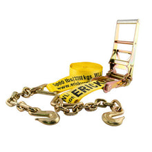 Load image into Gallery viewer, Erickson Straps &amp; Tie Downs 58516 3"X30' 15,000 Lb Ratchet Strap W/Chain Lead Bulk