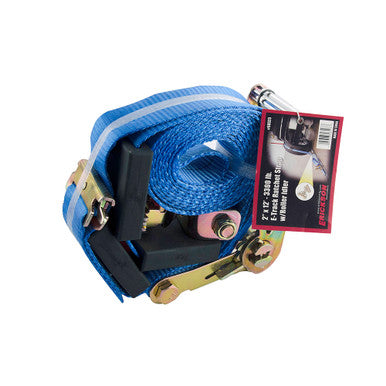 Erickson Straps & Tie Downs 58523 2" X 12' 3300 Lb Adjustable Tire Strap W/E-Track Roller Idler Fitting