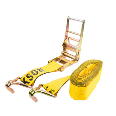 Erickson Straps & Tie Downs 58539 4"X30' Heavy Duty Ratchet Strap - Dbl-J Hks Printed Webbing
