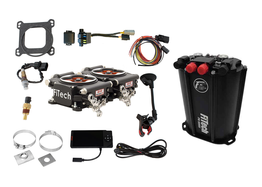 FiTech Fuel Injection 35464 Go EFI 2x4 1200 HP Matte Black EFI System