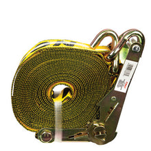 Load image into Gallery viewer, Erickson Straps &amp; Tie Downs 78627 2"X27' 10,000 Lb Ratchet Strap W/ Dbl J Hks W/ Steel Handle Bulk