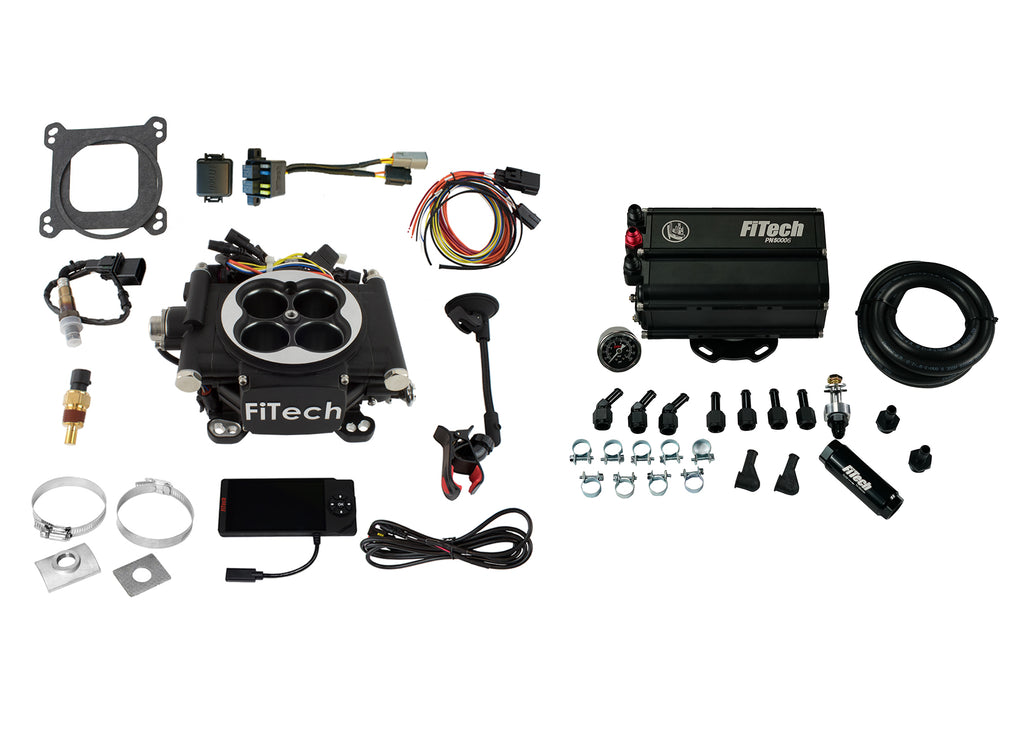FiTech Fuel Injection 35502 Go EFI 4 600 HP Matte Black EFI System Master Kit