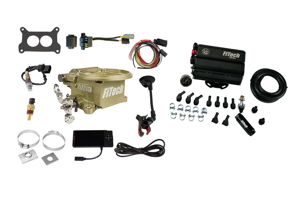 FiTech Fuel Injection 35591 Go EFI 2 Barrel 400 HP Classic Gold EFI System