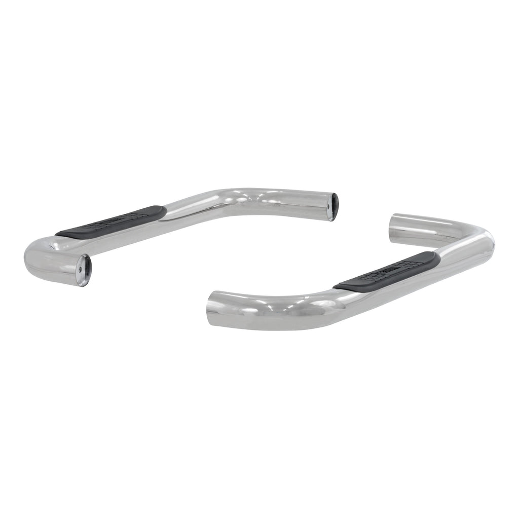 ARIES 35600-2 3" Round Polished Stainless Side Bars, Select Jeep Wrangler YJ, TJ for Select Jeep Wrangler