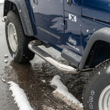 Load image into Gallery viewer, ARIES 35600-2 3" Round Polished Stainless Side Bars, Select Jeep Wrangler YJ, TJ for Select Jeep Wrangler