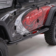 Load image into Gallery viewer, ARIES 35700 3" Round Black Steel Side Bars, Select Jeep Wrangler JK Unlimited for Select Jeep Wrangler