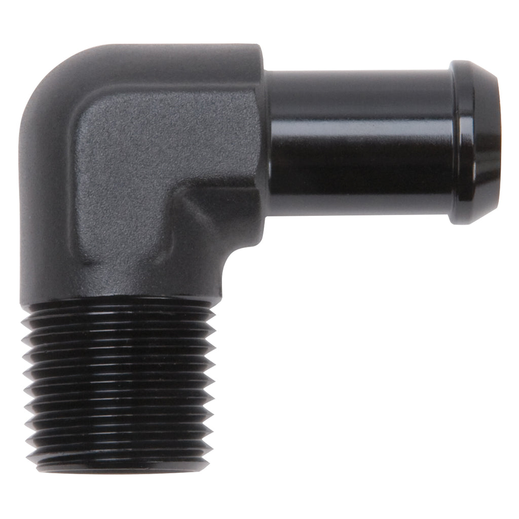 Hose-End-90-Deg-12In-Npt-To-58In-Barb-Black-Anodize