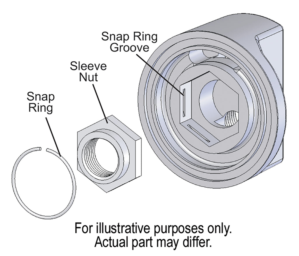 Derale 35747 Premium Universal Engine Spin On Adapter with -10AN O-ring Ports