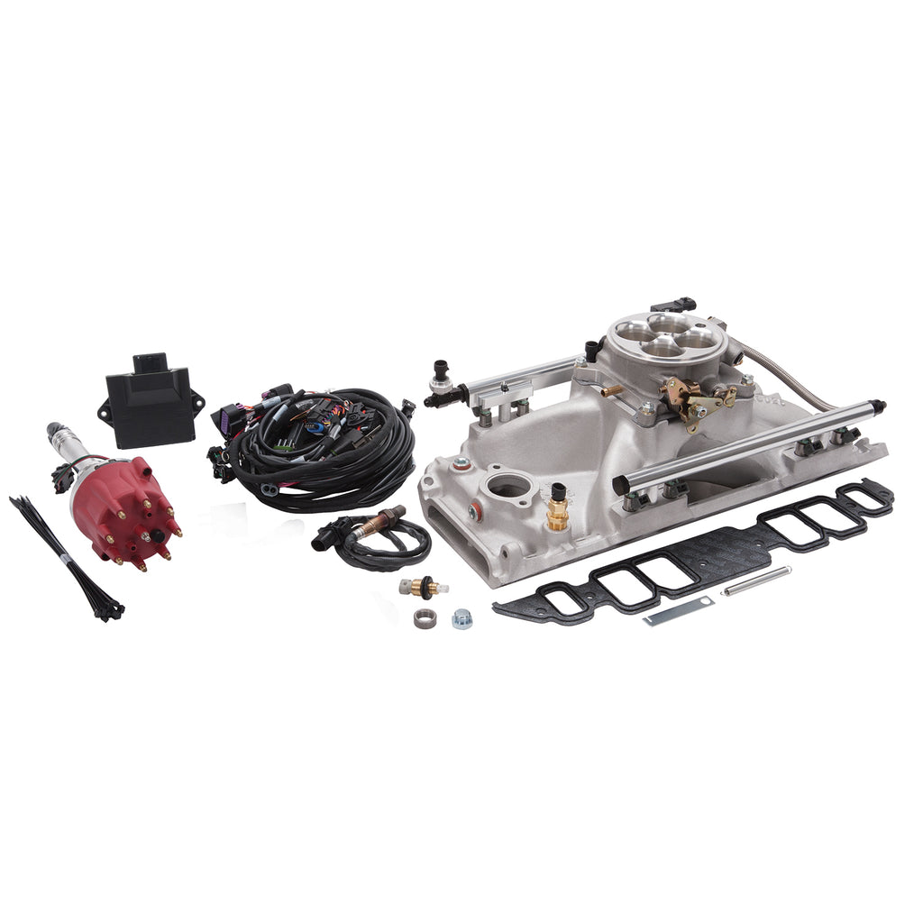 Edelbrock 358600 Fuel Injection System for Select Chevrolet Bel Air, Chevrolet Biscayne, Chevrolet Blazer, Chevrolet Brookwood, Chevrolet C10, Chevrolet C10 Pickup, Chevrolet C10 Suburban, Chevrolet C20, Chevrolet C20 Pickup, Chevrolet C20 Suburban,