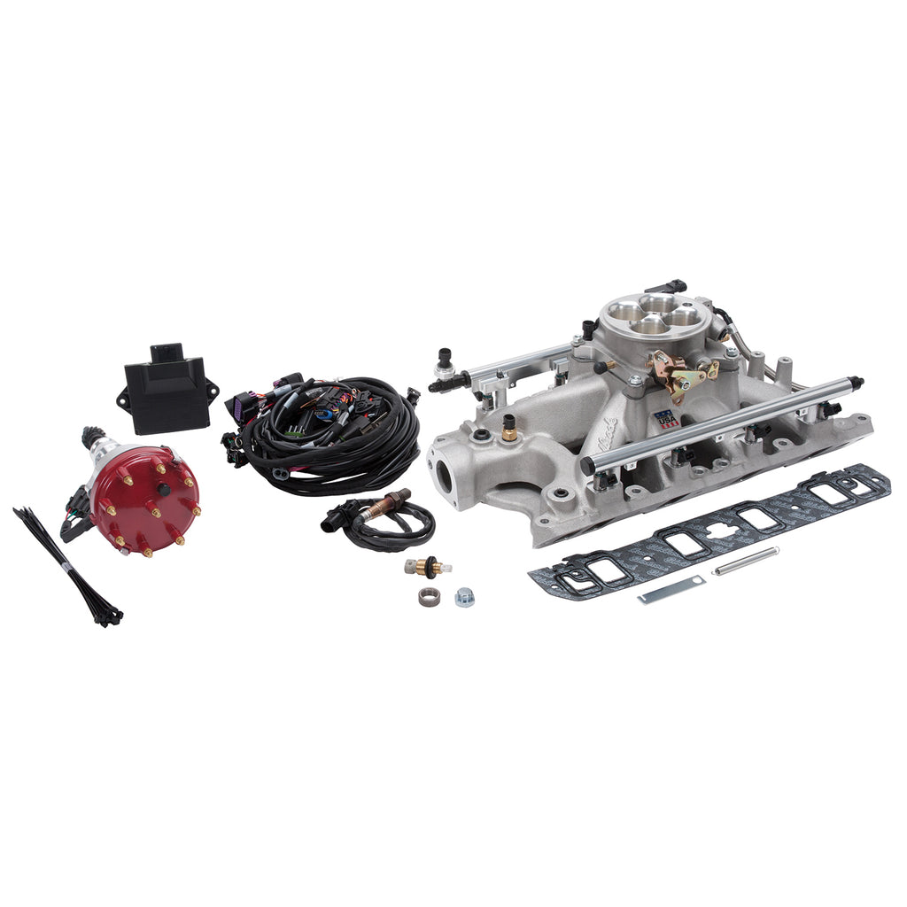 Edelbrock 359400 Fuel Injection System for Select Ford Bronco, Ford Cougar, Ford Custom, Ford Custom 500, Ford F-100, Ford F-150, Ford Fairlane, Ford Fairmont, Ford Falcon, Ford Galaxie 500, Ford Gran Torino, Ford Granada, Ford LTD, Ford LTD Crown