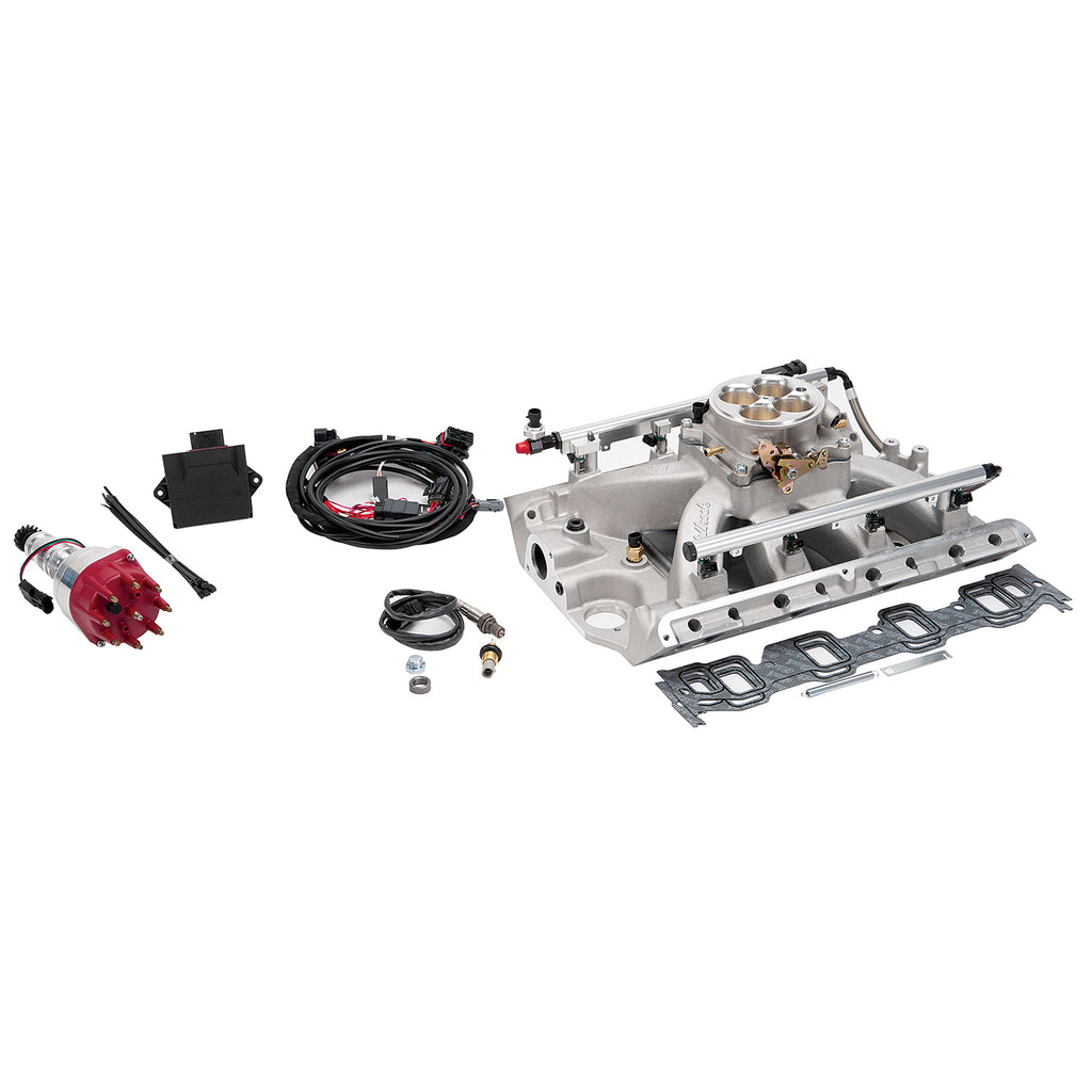 Edelbrock 359600 Fuel Injection System for Select Ford 300, Ford Country Sedan, Ford Country Squire, Ford Custom, Ford Custom 500, Ford F-100, Ford F-150, Ford F-250, Ford F-350, Ford F-500, Ford Fairlane, Ford GT40, Ford Galaxie, Ford Galaxie 500, Ford