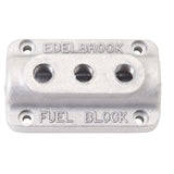 Edelbrock 1285 Triple Outlet Fuel Block Kit