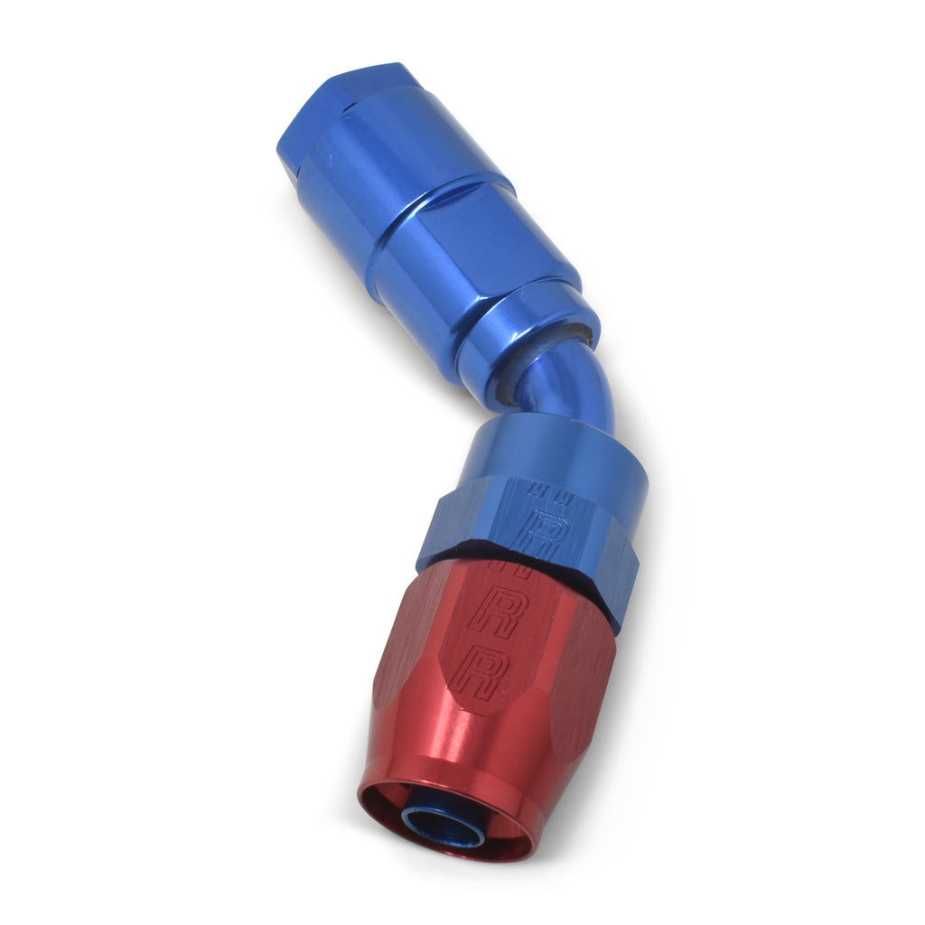 Performance-38In-Sae-Quick-Disc-Female-To--6-Hose-RedBlue-45-Degree-Hose-End