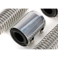 Load image into Gallery viewer, 36-In.-Stainless-Steel-Radiator-Hose-Kit--Polished-Aluminum-Ends