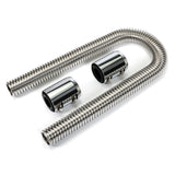 Trans-Dapt 8205 36 in. STAINLESS STEEL RADIATOR HOSE KIT-CHROMED ALUMINUM ENDS
