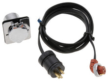 Load image into Gallery viewer, Zerostart 3600014 Pwr cord, Wthrprf, 120V 15A, 12&#39; (3.6m) long, square, 4 bolt chrm plt receptacle