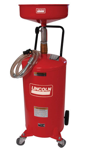 Lincoln Industrial 3601 Value Series Pressurized Used Fluid Receiver, 18 Gallon, Red