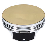 JE Pistons 360771 Piston Set, 2618, Flat Top, 4.065 Bore, 1.115 CD, 0.927 Pin, Set of 8.