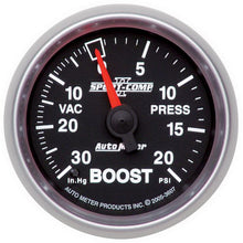 Load image into Gallery viewer, AutoMeter 3607 GAUGE, VAC/BOOST, 2 1/16", 30INHG-20PSI, MECHANICAL, SPORT-COMP II