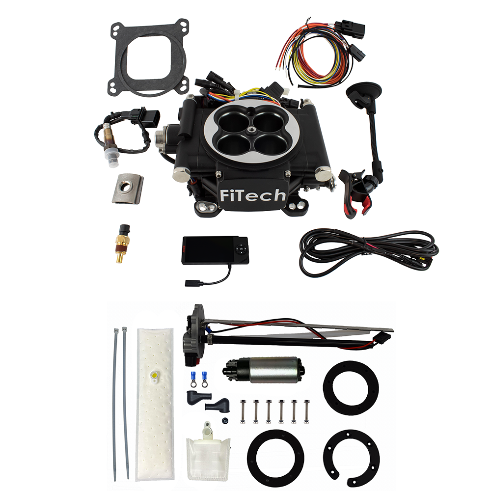 FiTech Fuel Injection 36102 Go EFI 4 600 HP Matte Black EFI System Master Kit