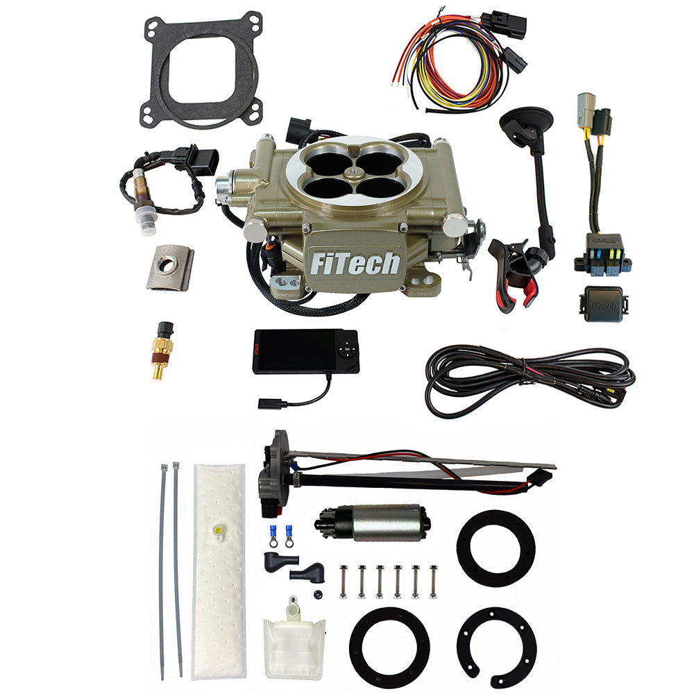 FiTech Fuel Injection 36105 Easy Street 600 HP Classic Gold EFI System Master Kit