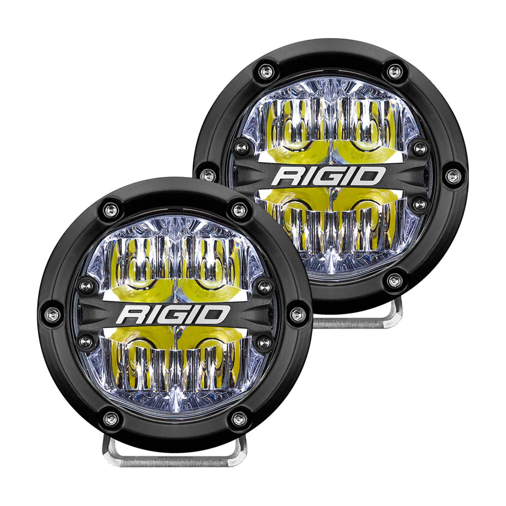 Rigid Industries 36117 360-SERIES 4 INCH LED OFF-ROAD DRIVE BEAM WHITE BACKLIGHT; PAIR
