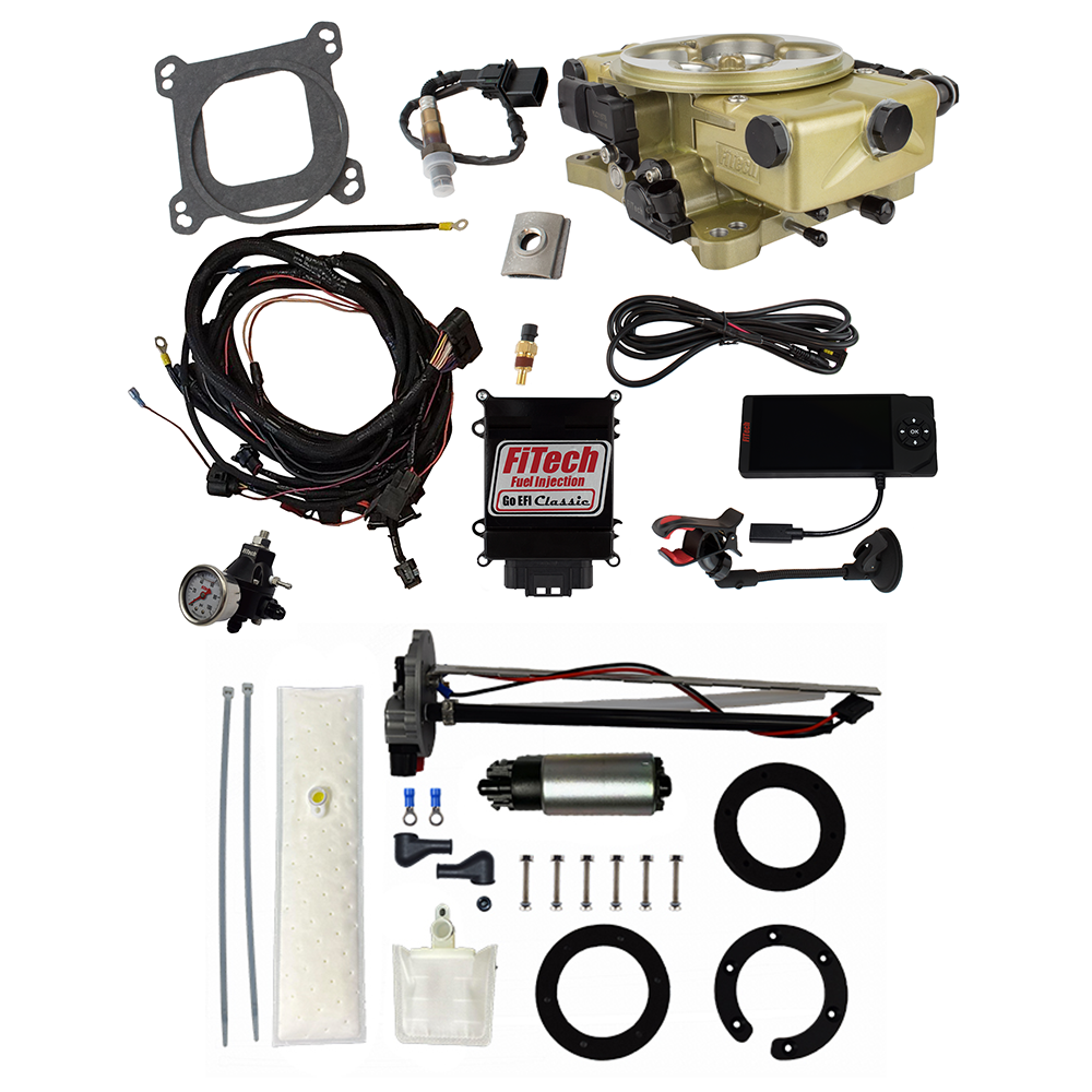FiTech Fuel Injection 36120 Go EFI Classic Gold 650 HP EFI System Master Kit