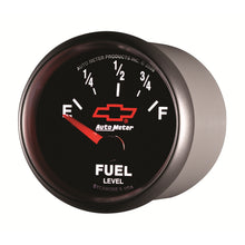 Load image into Gallery viewer, AutoMeter 3613-00406 GAUGE, FUEL LEVEL, 2 1/16", 0OE TO 90OF, ELEC, CHEVY RED BOWTIE, BLACK