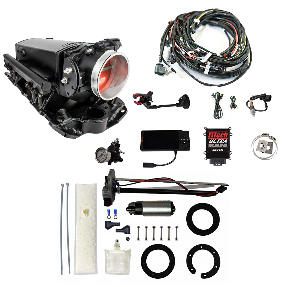FiTech Fuel Injection 36131 Ultra Ram 650 HP Chevy Small Block EFI System Master Kit