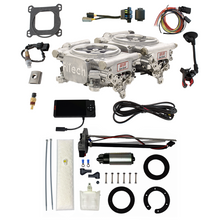 Load image into Gallery viewer, FiTech Fuel Injection 36161 Go EFI 2x4 625 HP Bright Aluminum EFI System Master Kit