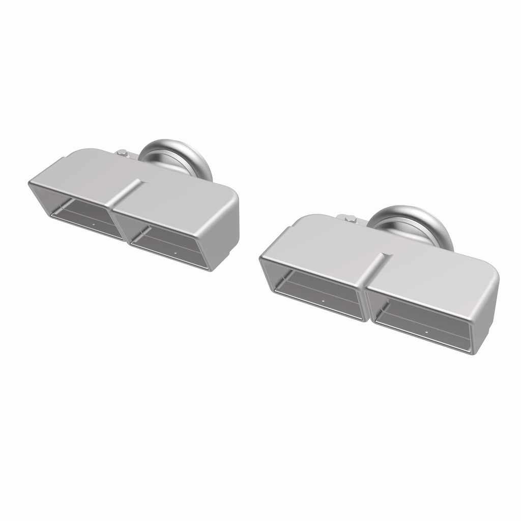 MagnaFlow Exhaust Products 35221 Exhaust Tip Set - Quad Rectangle - 2.75In.