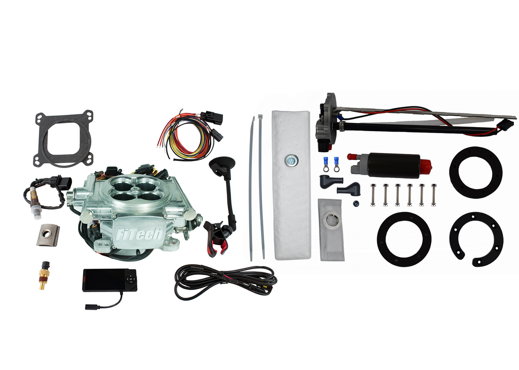 FiTech Fuel Injection 36206 Go EFI 4 600 HP Power Adder Bright Aluminum EFI System