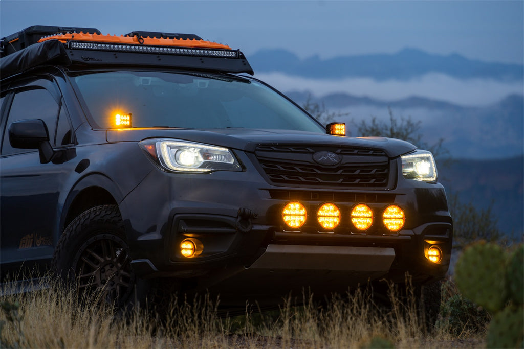 Rigid Industries 36210 360-SERIES 6 INCH LED OFF-ROAD SPOT BEAM AMBER PRO;PAIR