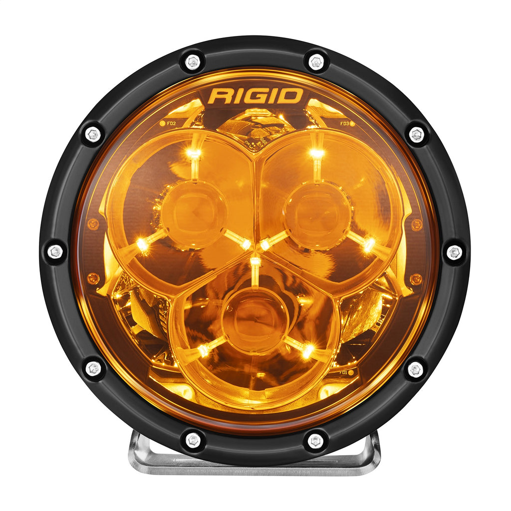Rigid Industries 36212 6 Inch 360-Series Laser Amber PRO with Precision Spot Optics and Amber backlight