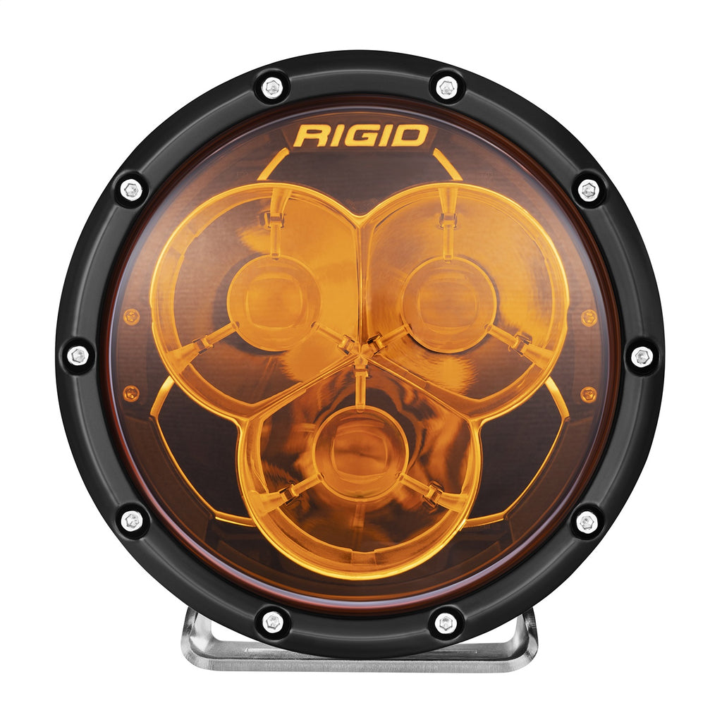 Rigid Industries 36212 6 Inch 360-Series Laser Amber PRO with Precision Spot Optics and Amber backlight