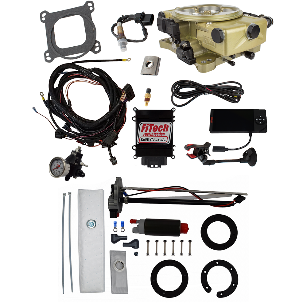 FiTech Fuel Injection 36220 Go EFI Classic Gold 650 HP EFI System Master Kit