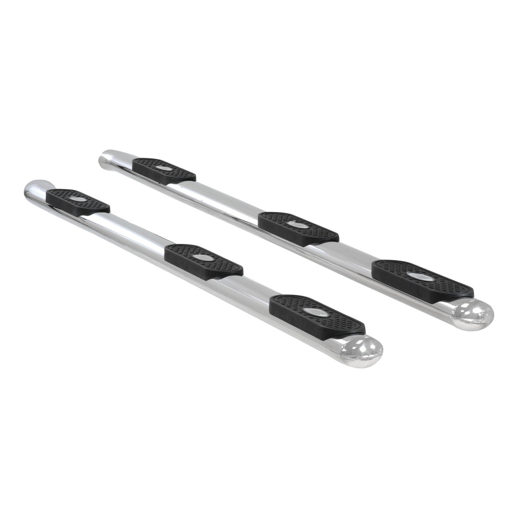 ARIES 363006-2 ARIES 363006-2 Oval Nerf Bars Wheel to Wheel (4 Inch Polished Stainless Steel) - Truck Part Superstore