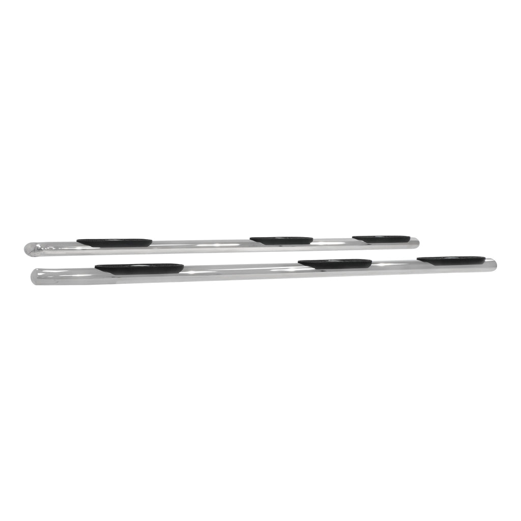 ARIES 363006-2 ARIES 363006-2 Oval Nerf Bars Wheel to Wheel (4 Inch Polished Stainless Steel) - Truck Part Superstore