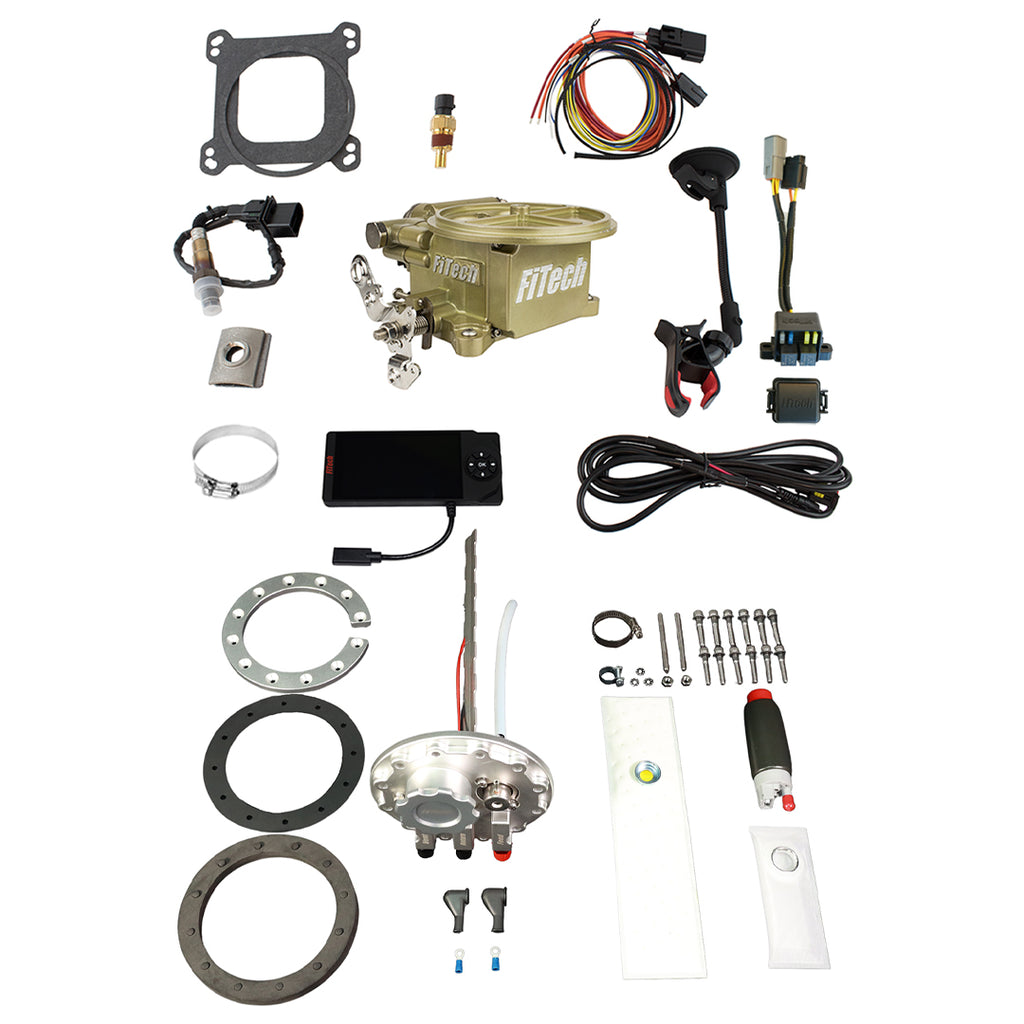 FiTech Fuel Injection 36300 Go EFI 2 Barrel 400 HP Classic Gold EFI System