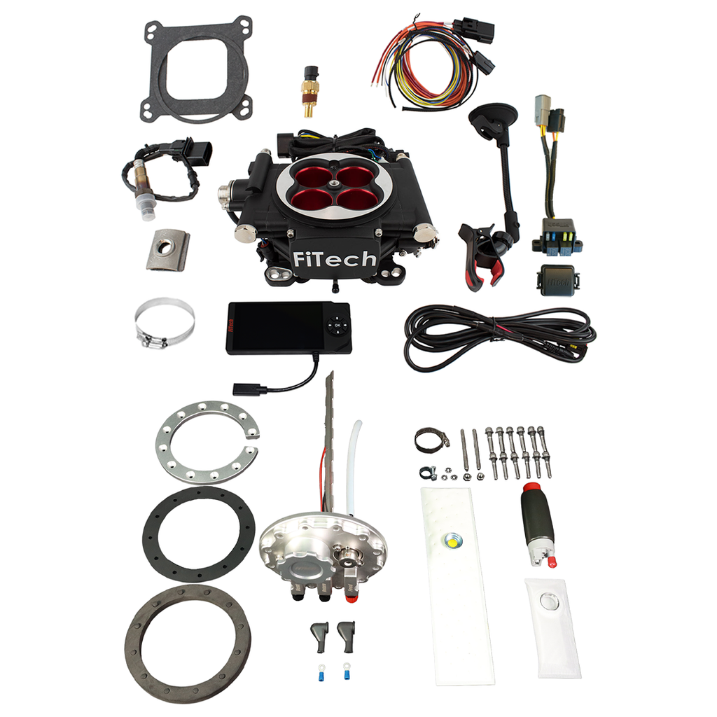 FiTech Fuel Injection 36304 Go EFI 4 600 HP Power Adder Matte Black EFI System