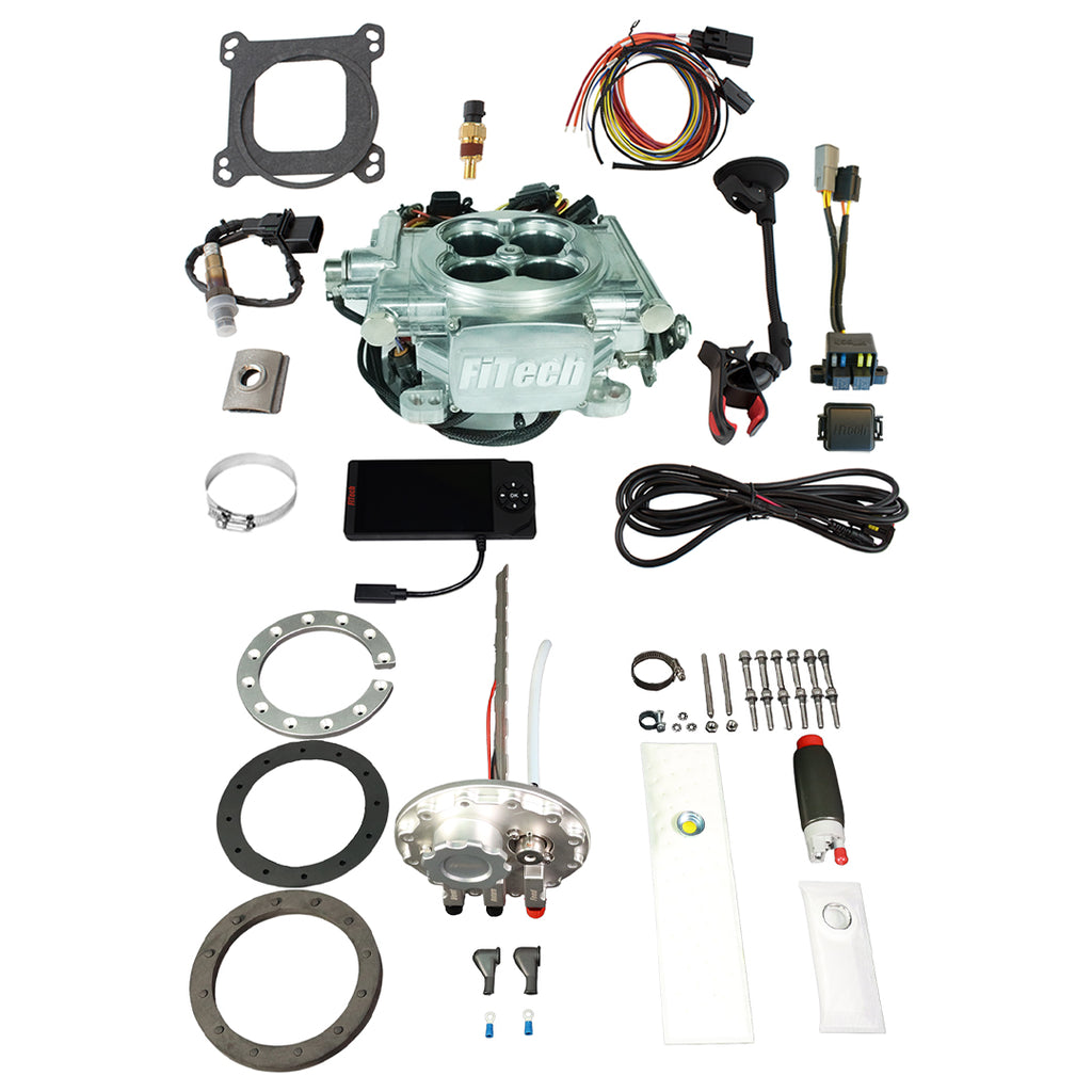 FiTech Fuel Injection 36306 Go EFI 4 600 HP Power Adder Bright Aluminum EFI System